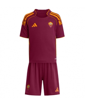 AS Roma Maglia Gara Casa Repliche 2025-26 Bambino Maniche Corte
